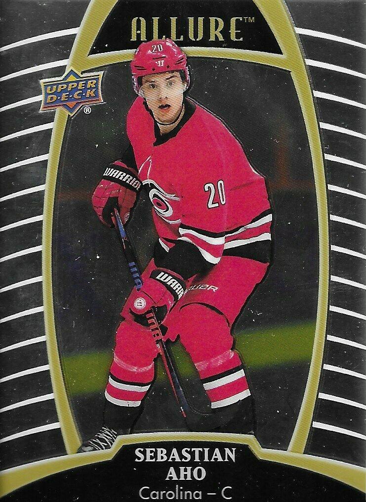 Sebastian Aho #4 Hockey Cards 2019 Upper Deck Allure