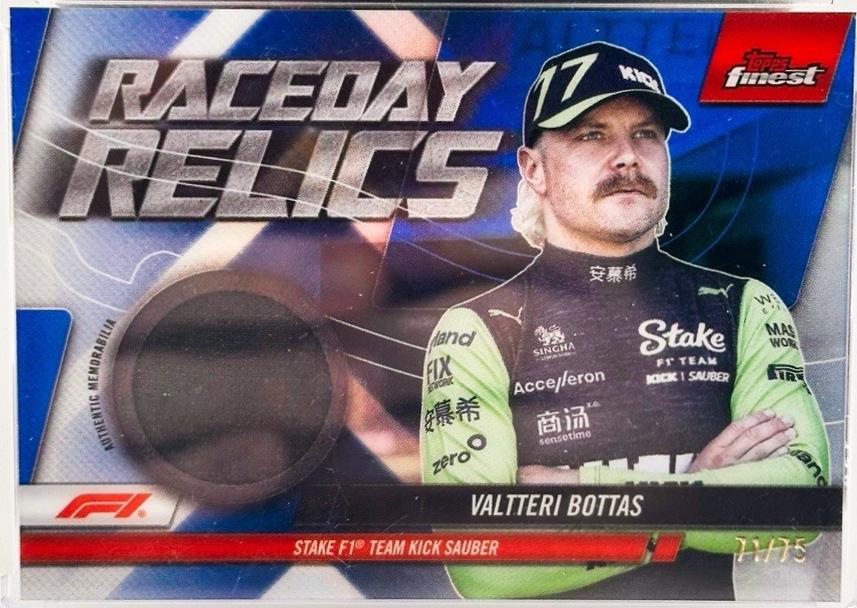 Valtteri Bottas #RDR-BOT Racing Cards 2024 Topps Finest Formula 1 Raceday Relic