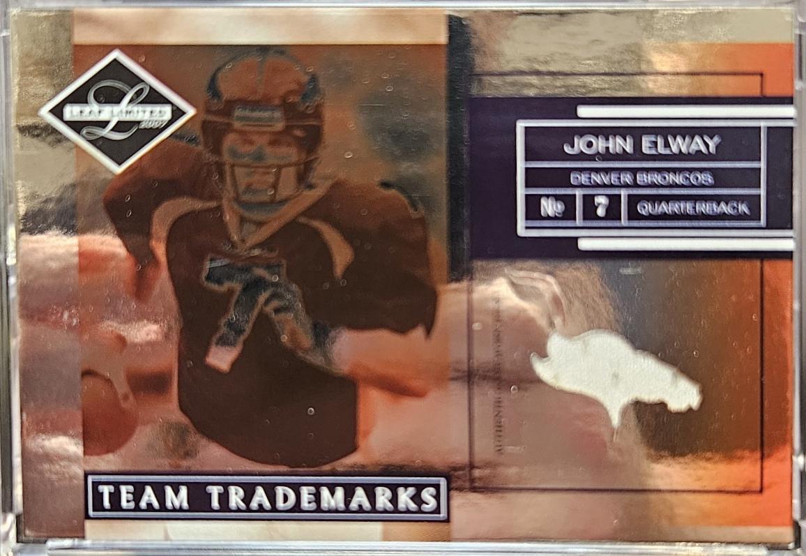John Elway #TT-1 2007 Leaf Limited Team Trademarks Football
