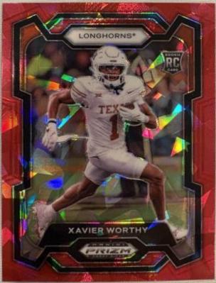 Xavier Worthy [Red Ice] #153 Prices | 2024 Panini Prizm Draft