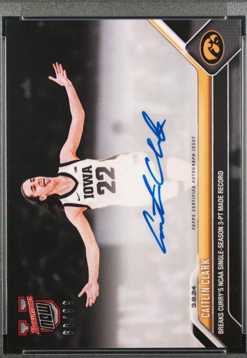 Caitlin Clark #63B 2023 Bowman U Now Basketball