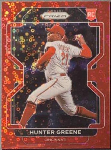 Hunter Greene [Red Donut Circles Prizm] #88