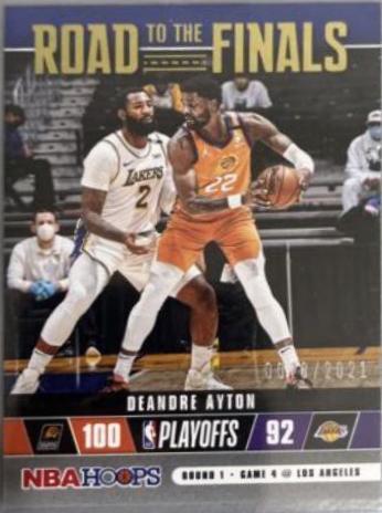 Deandre Ayton #28 Basketball Cards 2021 Panini Hoops Road to the Finals