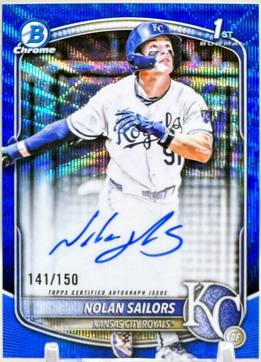 Nolan Sailors [Blue Wave Refractor] #CPA-NSA