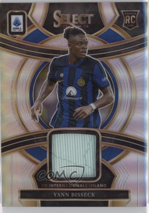 Yann Bisseck #SSW-YB Soccer Cards 2023 Panini Select Serie A Select Swatches