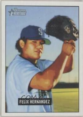 Felix Hernandez #43 Baseball Cards 2005 Bowman Heritage