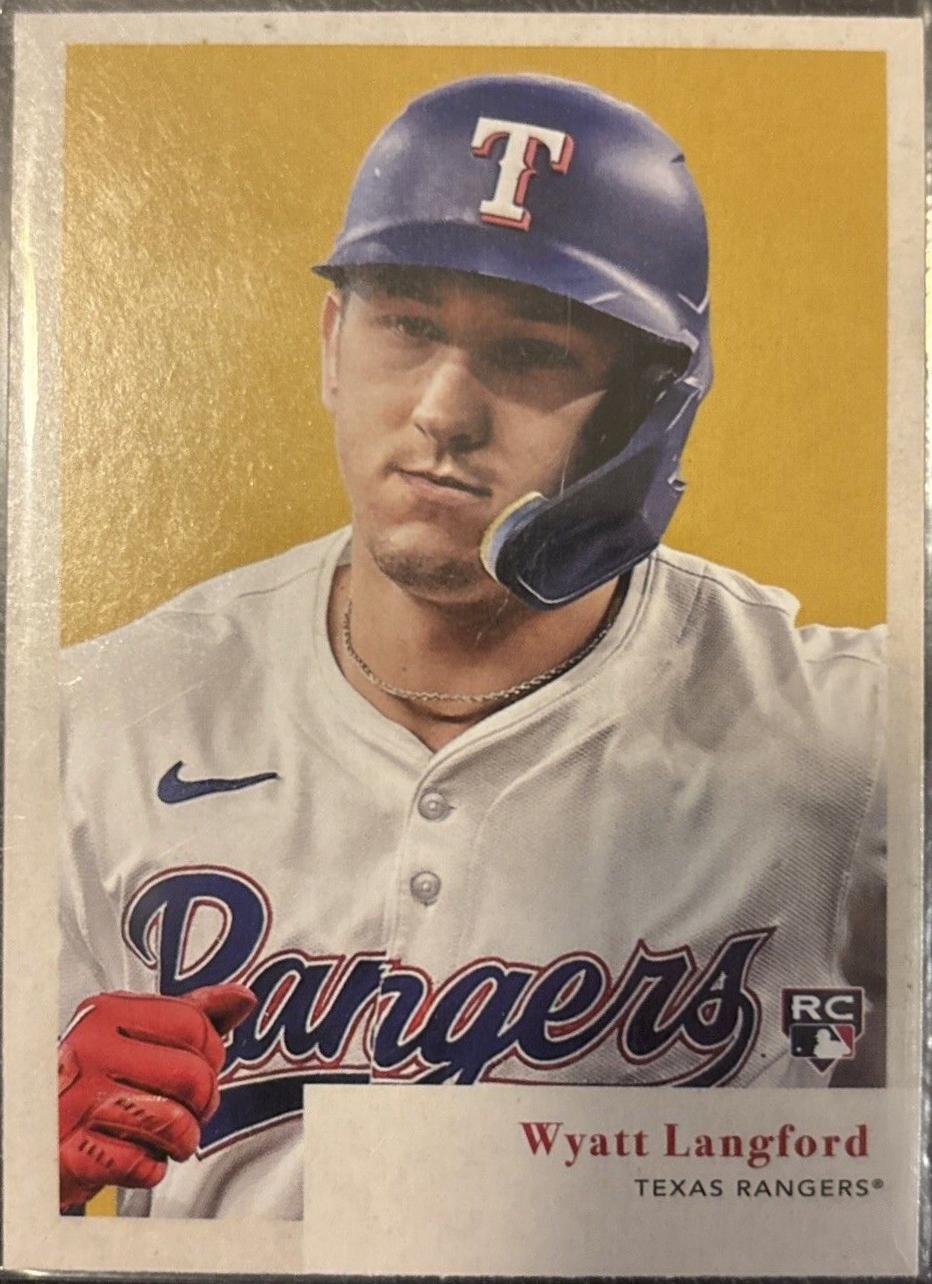 Wyatt Langford #53W-19 Baseball Cards 2024 Topps Archives 1953 Who-Z-At Star