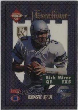 Rick Mirer #FX5 Football Cards 1994 Collector's Edge Excalibur FX