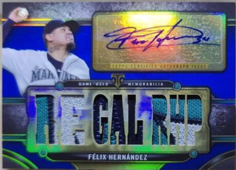 Félix Hernández #TTAR-FHE1 2024 Topps Triple Threads Baseball Autograph Relic
