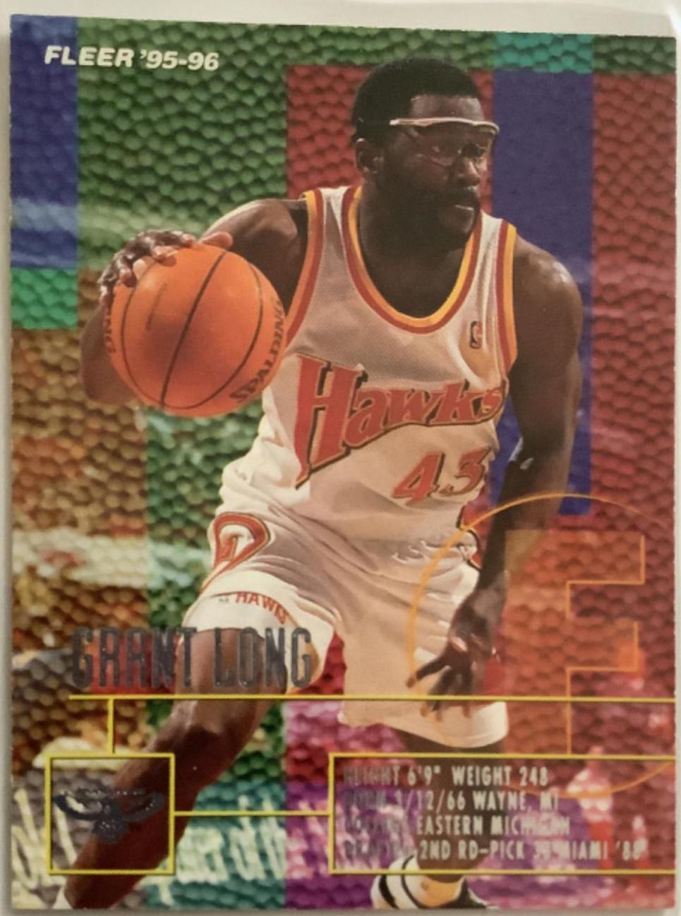 Grant Long #5 Basketball Cards 1995 Fleer