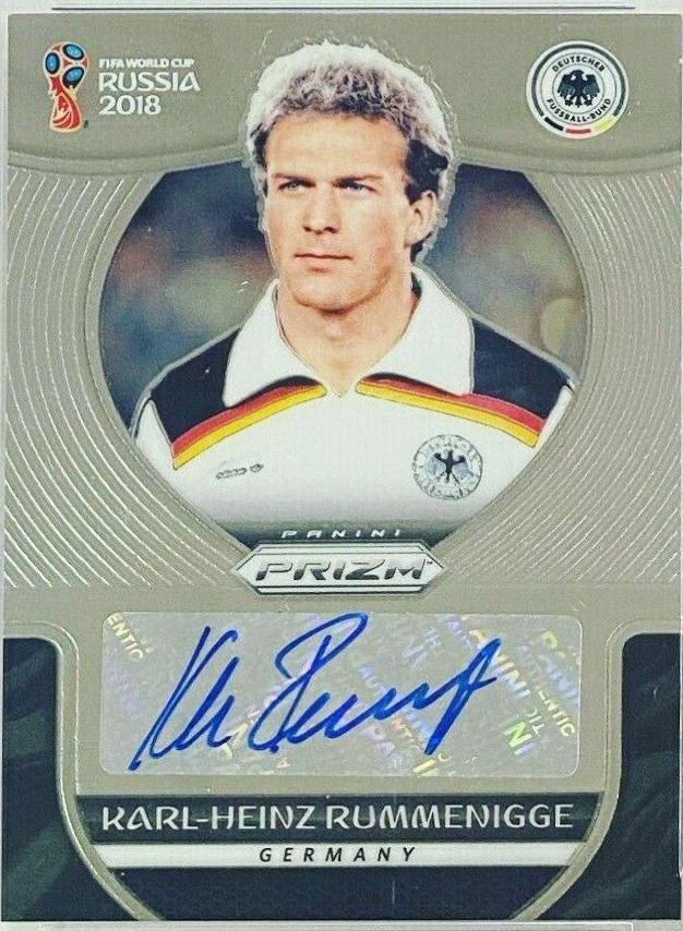 Karl Heinz Rummenigge #S-KR Soccer Cards 2018 Panini Prizm World Cup Signatures