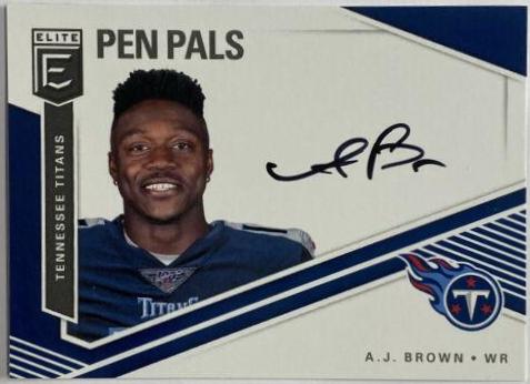 A.J. Brown #PP-AJ Football Cards 2019 Panini Donruss Elite Pen Pals
