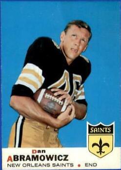 Dan Abramowicz #36 Football Cards 1969 Topps