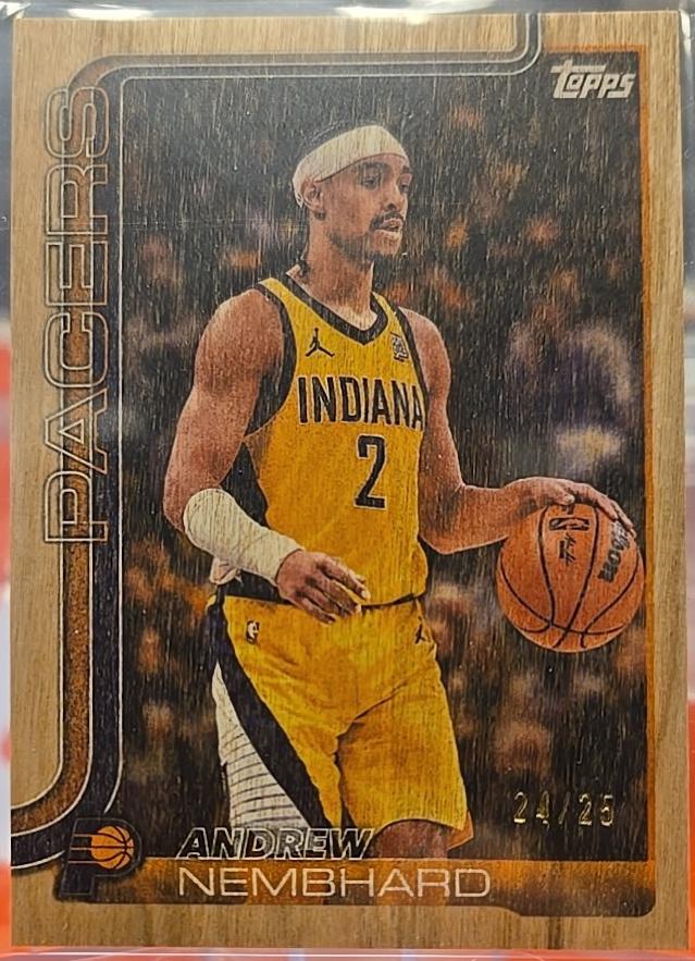 R*o様 Nembhard AUGmaeJersey XL 52 Andrew Nembhard [Wood] #52 Prices | 2025 Topps | Basketball Cards