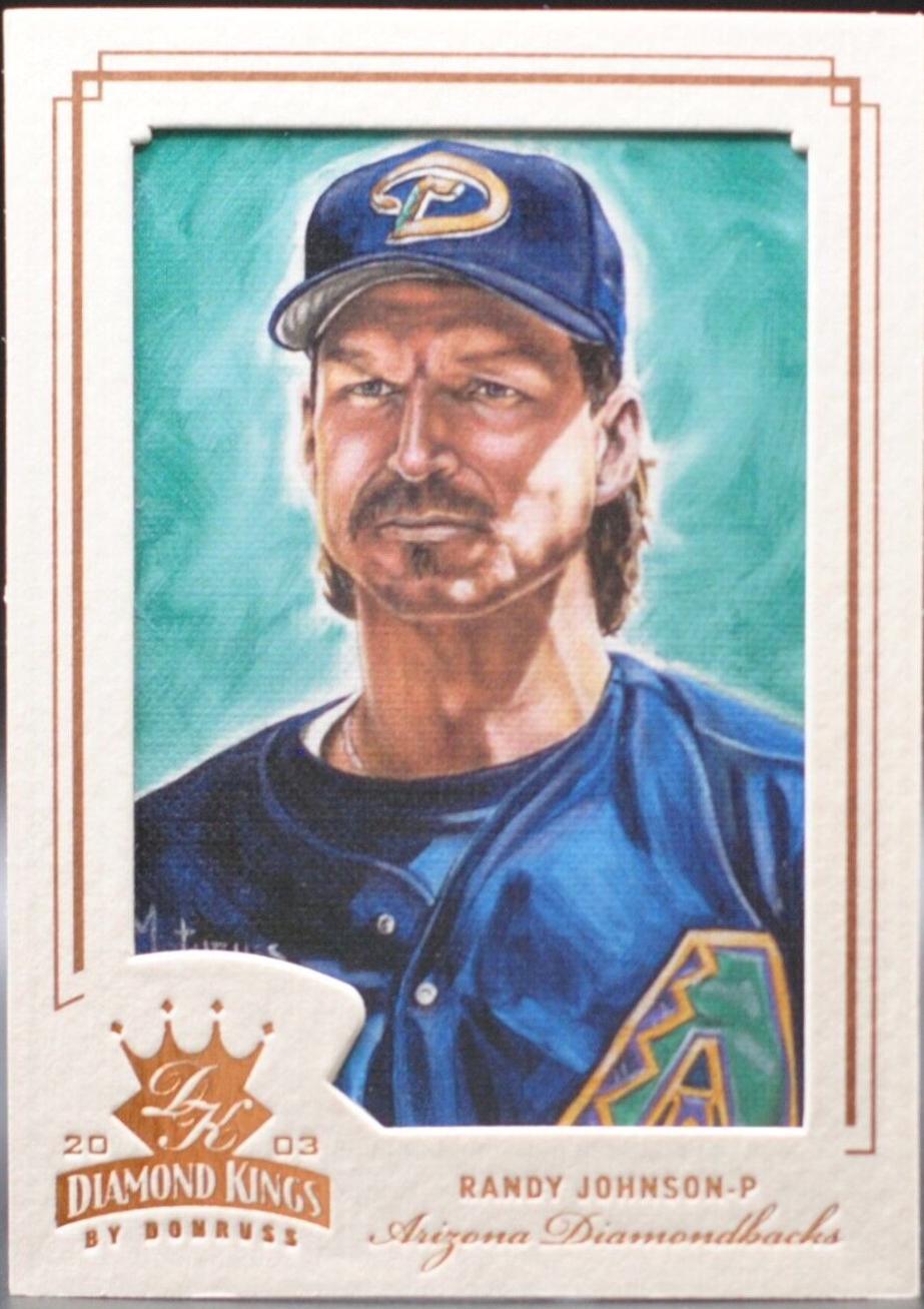 Randy Johnson [Framed Gold Foil] #75 Prices | 2003 Donruss Diamond ...