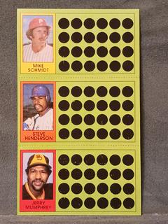Mike Schmidt, Steve Henderson, Jerry Mumphrey #60, 79, 97