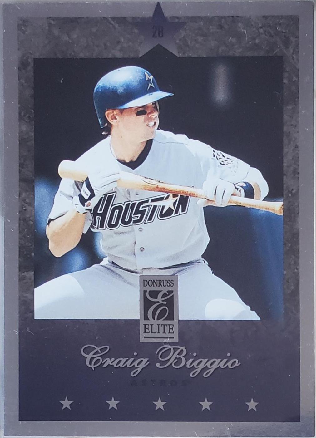 Craig Biggio #38 Baseball Cards 1997 Panini Donruss Elite