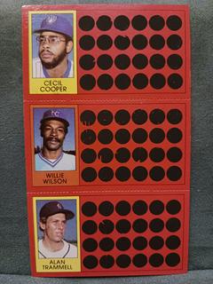 Cecil Cooper, Willie Wilson, Alan Trammell #2, 20, 38