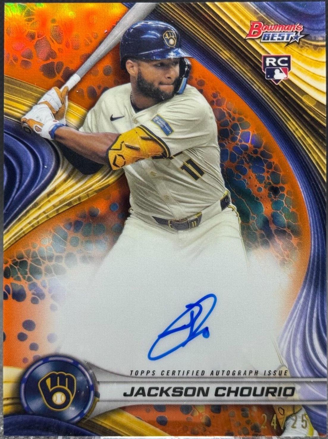 Jackson Chourio [Orange Refractor] #B24-JC