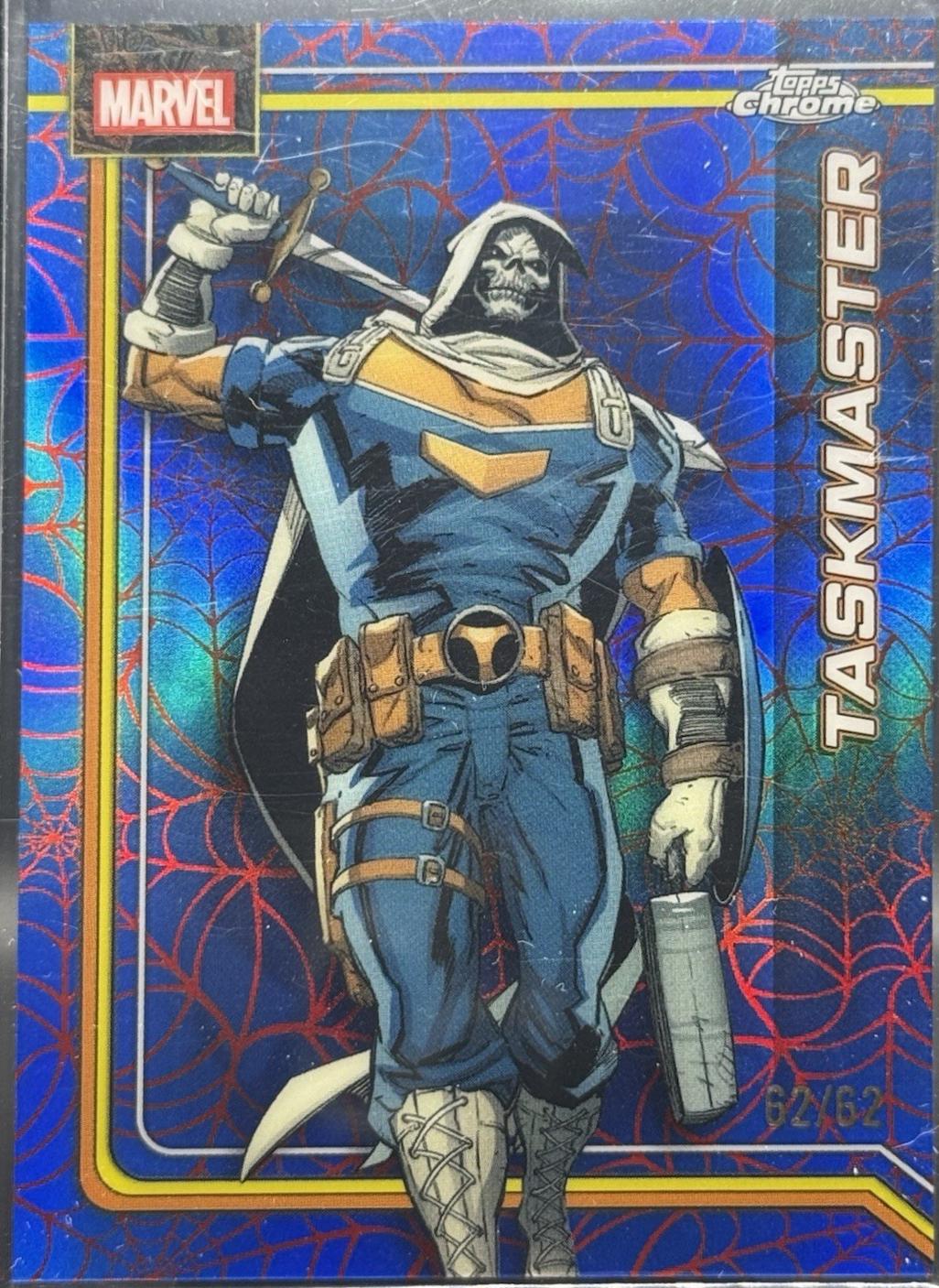 Taskmaster Spider-Web Red/Blue Refractor