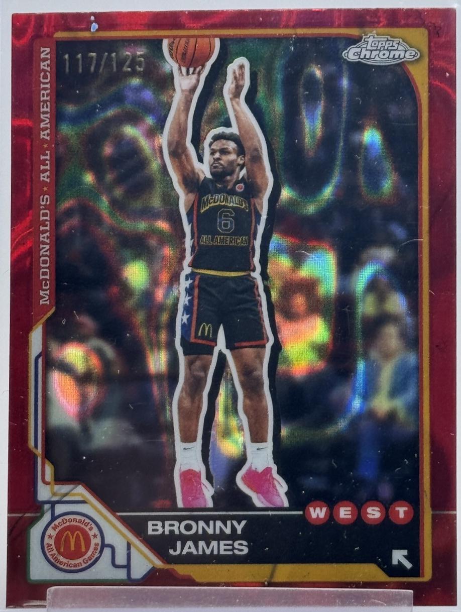 Bronny James [Red Lava Refractor] #77