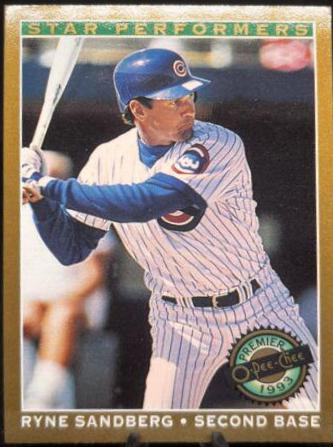 Ryne Sandberg #4 Baseball Cards 1993 O Pee Chee Premier