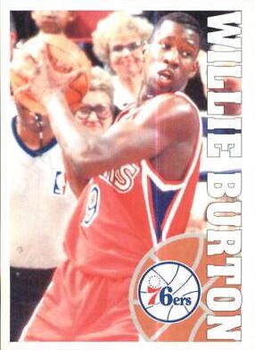 Willie Burton #49 Basketball Cards 1995 Panini Stickers