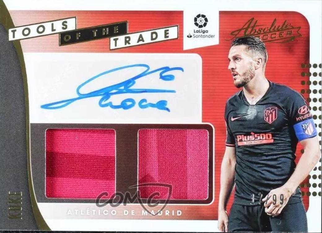 Koke #TT-K Soccer Cards 2019 Panini Chronicles Absolute Tools of the Trade Material Autographs