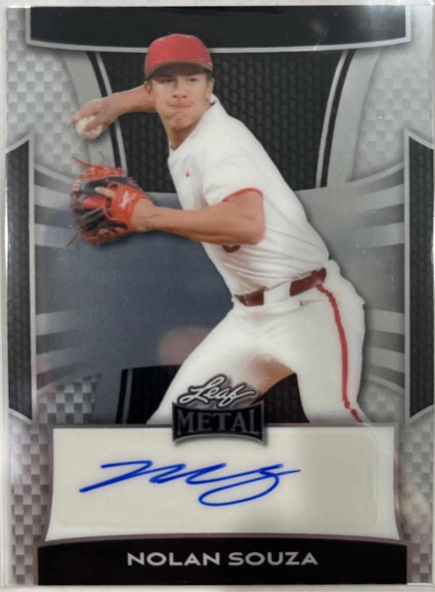 Nolan Souza #BA-NS1 2025 Leaf Metal Autograph Baseball