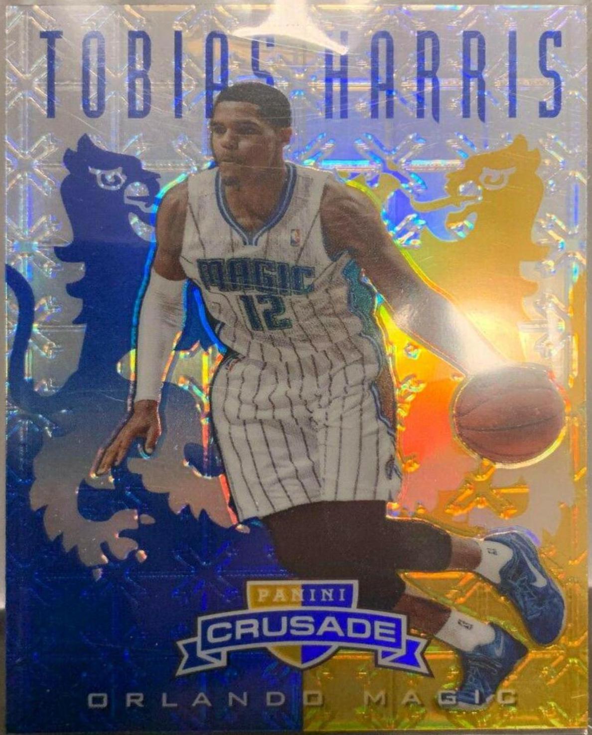 Tobias Harris Blue & Gold #31 Basketball Cards 2012 Panini Crusade Prizm