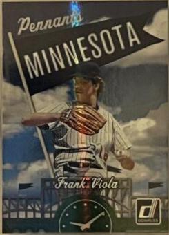 Frank Viola #P14 Baseball Cards 2023 Panini Donruss Pennants