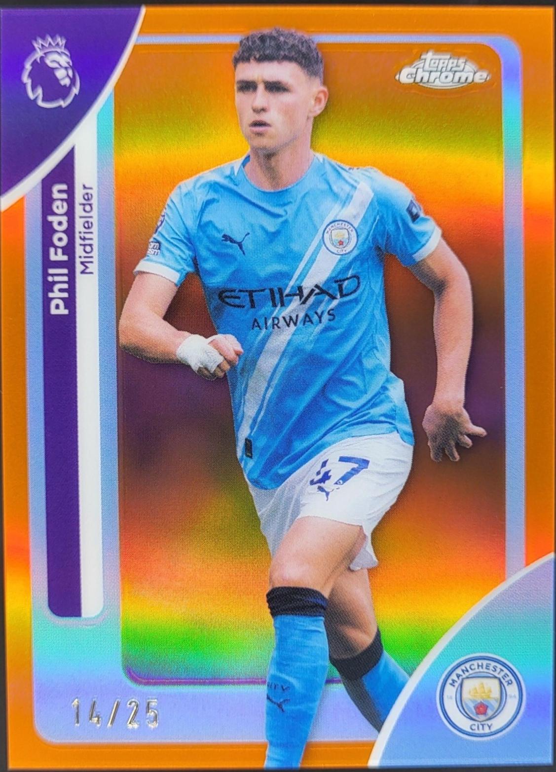 Phil Foden [Orange Geometric] #124 Prices | 2026 Topps Chrome
