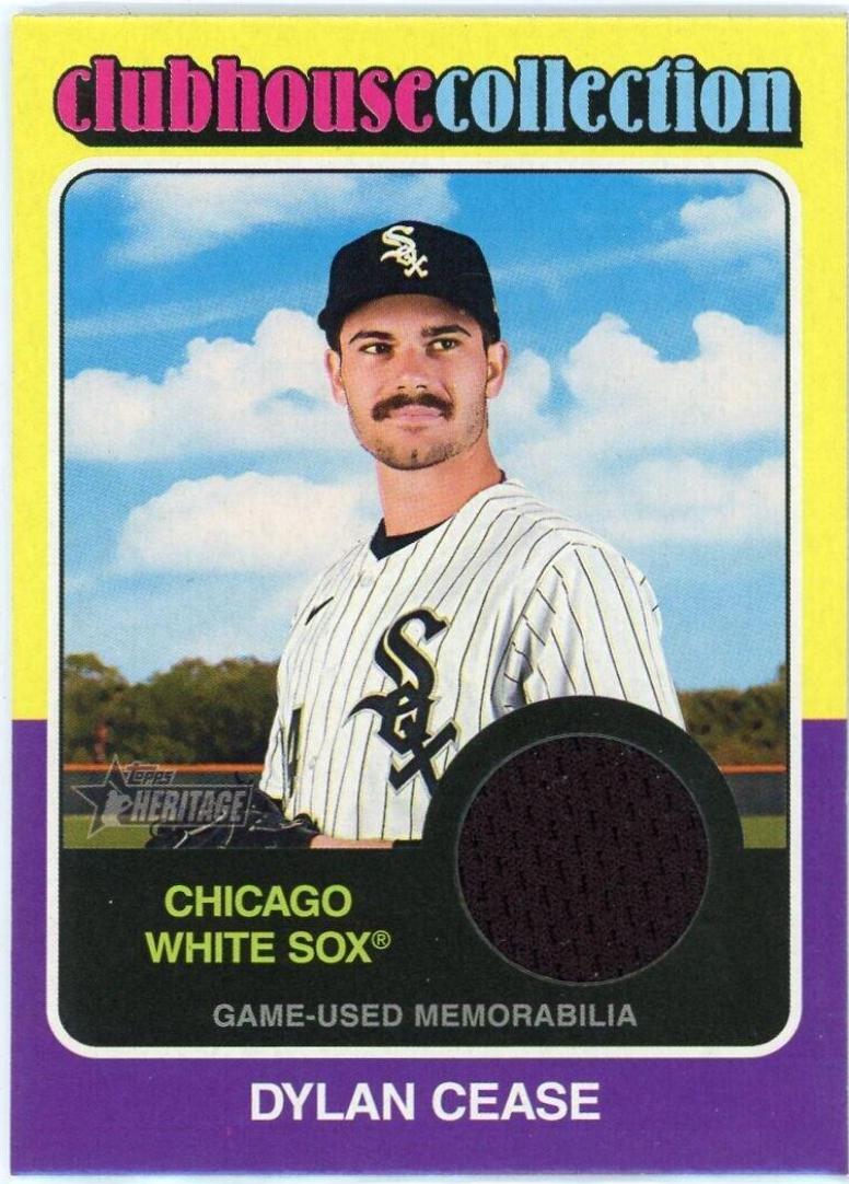 Dylan Cease #CCR-DCE 2024 Topps Heritage Baseball Clubhouse Collection Relic