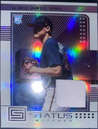 AJ Smith Shawver #SS-AJSS Baseball Cards 2023 Panini Chronicles Status Swatches