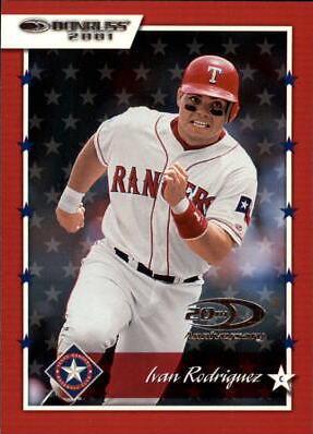 Ivan Rodriguez #9 Baseball Cards 2001 Donruss