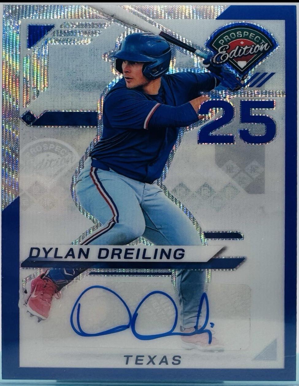 Dylan Dreiling [Blue Wave Holo Ticket Signature] #41