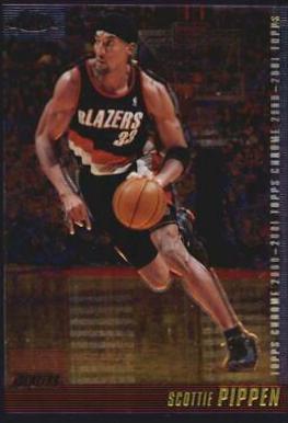 Scottie Pippen #22 Basketball Cards 2000 Topps Chrome