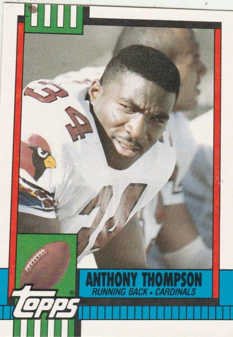 Anthony Thompson #40T 1990 Topps Traded Football