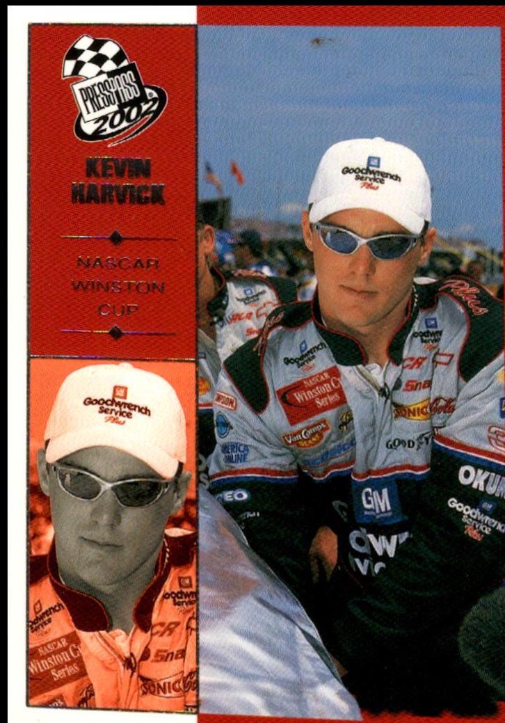 Kevin Harvick #13 Racing Cards 2002 Press Pass