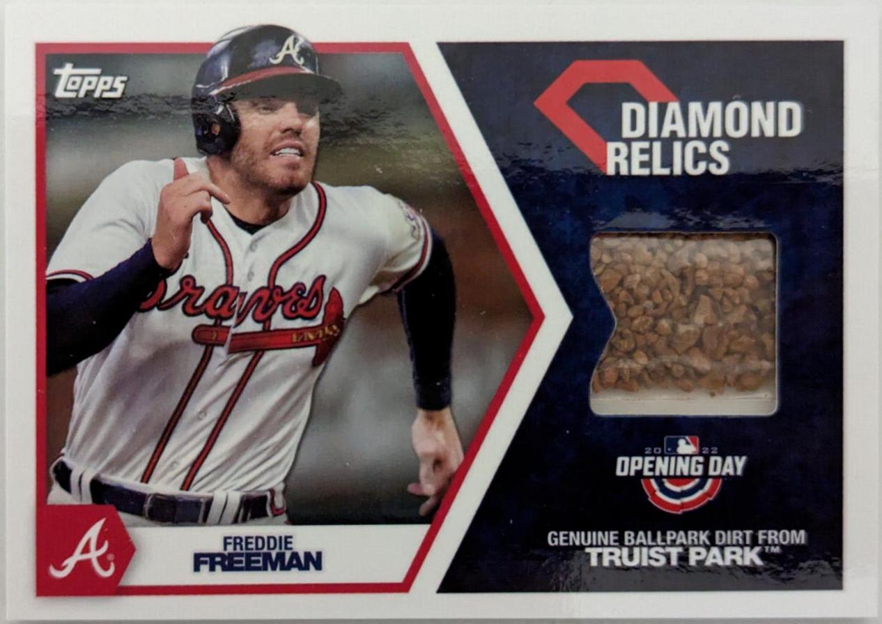 Freddie Freeman #DR-FF Baseball Cards 2022 Topps Opening Day Diamond Relics