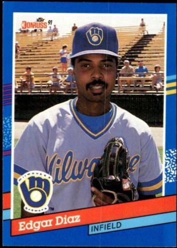 Edgar Diaz #197 Baseball Cards 1991 Donruss