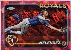 MJ Melendez [Red Refractor] #7 Baseball Cards 2024 Topps Chrome Prices