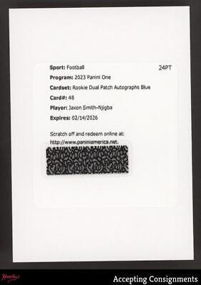 Jaxon Smith-Njigba [Blue Dual Patch Autograph] #48