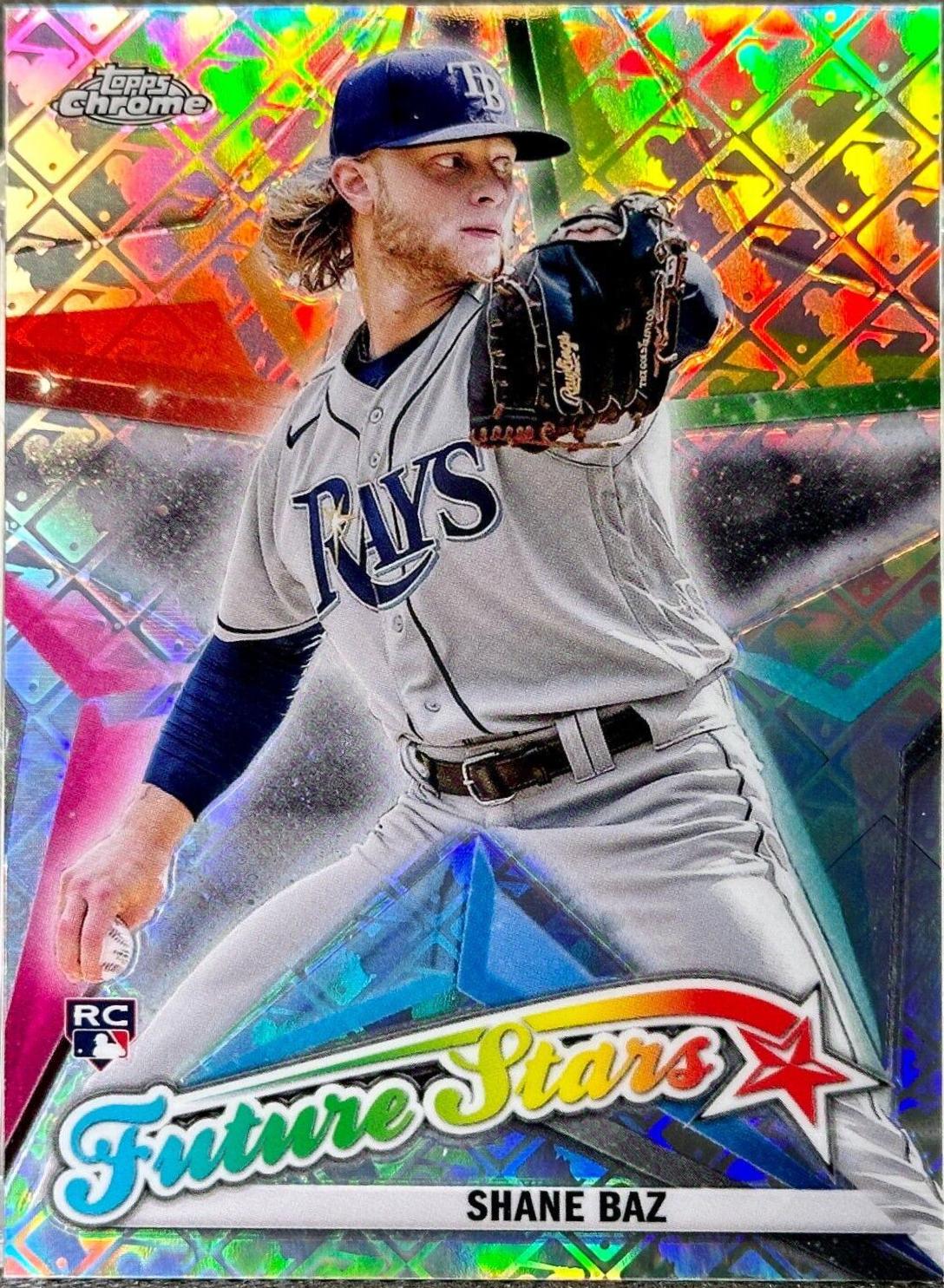 Shane Baz #FS-16 Baseball Cards 2022 Topps Chrome Logofractor Future Stars