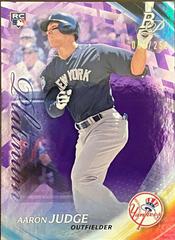 Aaron Judge [Purple] #91 Baseball Cards 2017 Bowman Platinum Prices