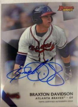 Braxton Davidson #BD Baseball Cards 2015 Bowman's Best of Autographs