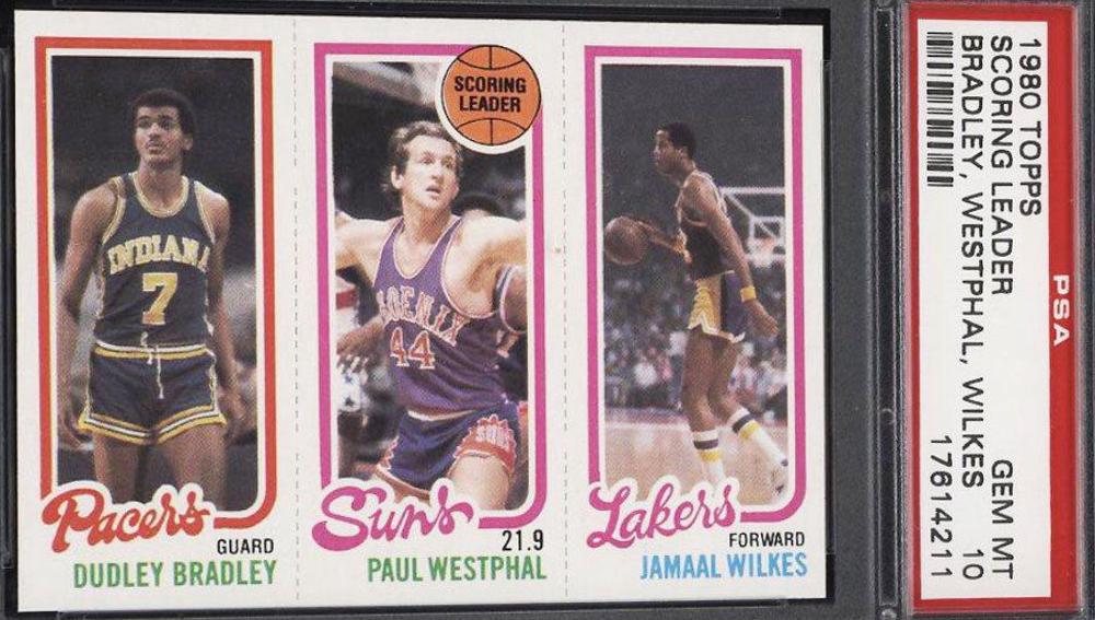 Bradley, Westphal, Wilkes Basketball Cards 1980 Topps
