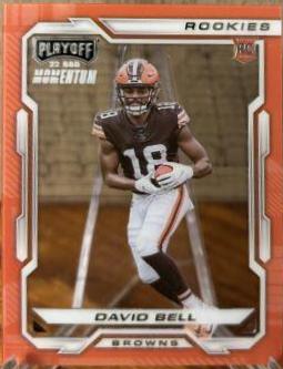 David Bell #PMR-28 Football Cards 2022 Panini Chronicles Playoff Momentum Rookies