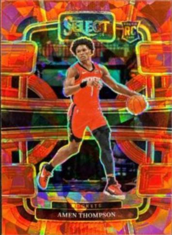 2023 Amen Thompson [Cracked Ice Red Prizm] #122