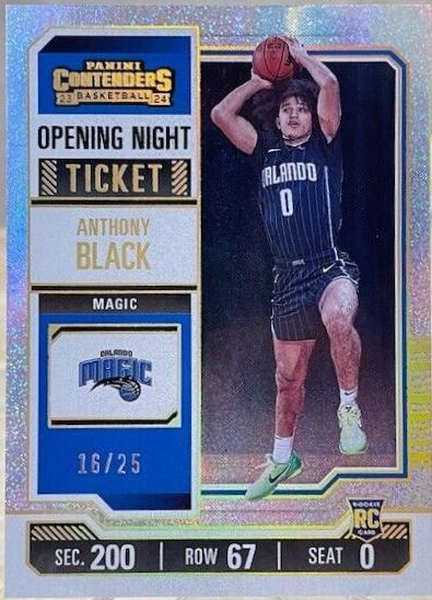 Anthony Black [Opening Night Ticket #35 2023 Panini Contenders Basketball
